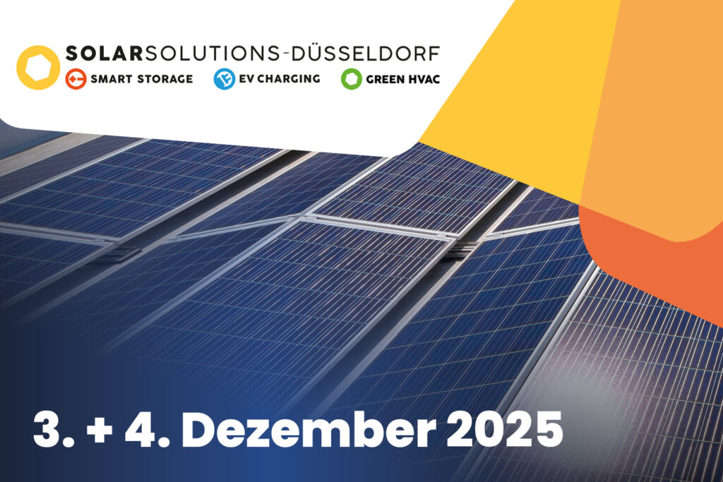 Messebanner Solar Solutions in Düsseldorf
