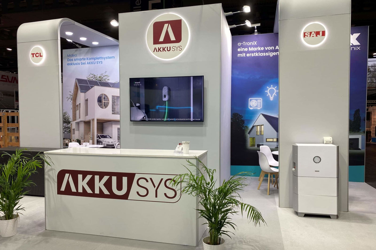 Picture of an AKKU SYS exhibition stand.