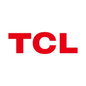 TCL logo in red capital letters on a white background.
